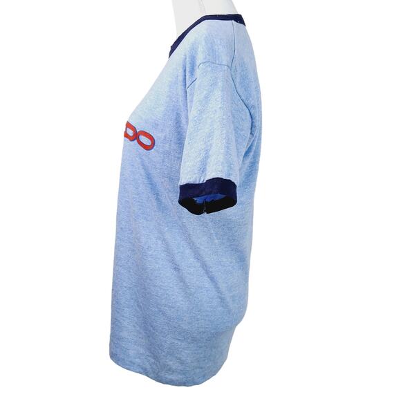 Sportswear VTG SZ L Colorado Single Stitch RingerTee Blue/Navy Blue Unisex - Picture 5 of 8